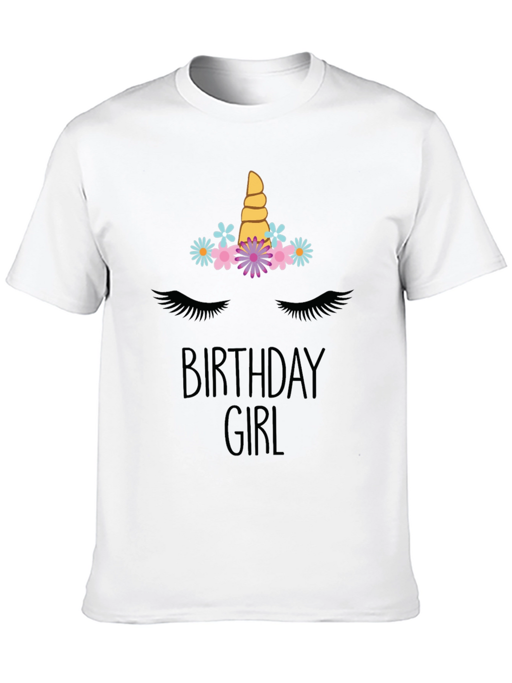 Birthday Girl Unicorn Graphic Tee
