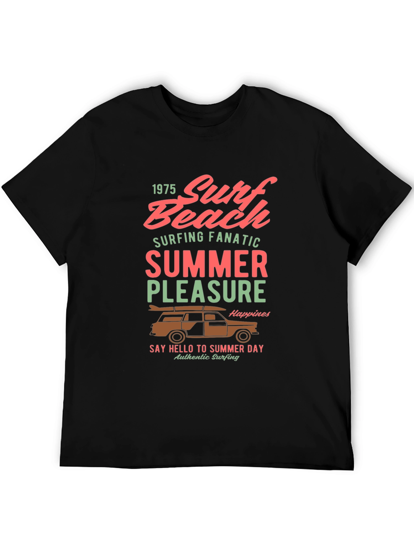 Surf Beach Summer Pleasure Graphic Tee