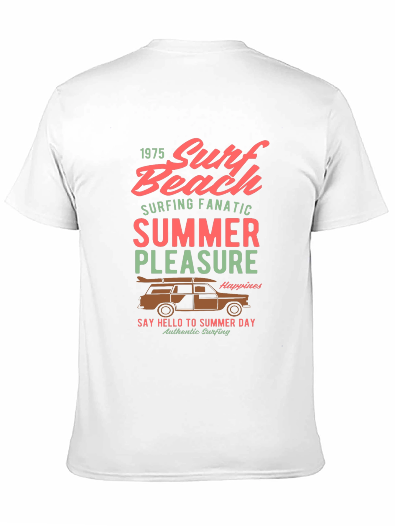 Surf Beach Summer Pleasure Graphic Tee