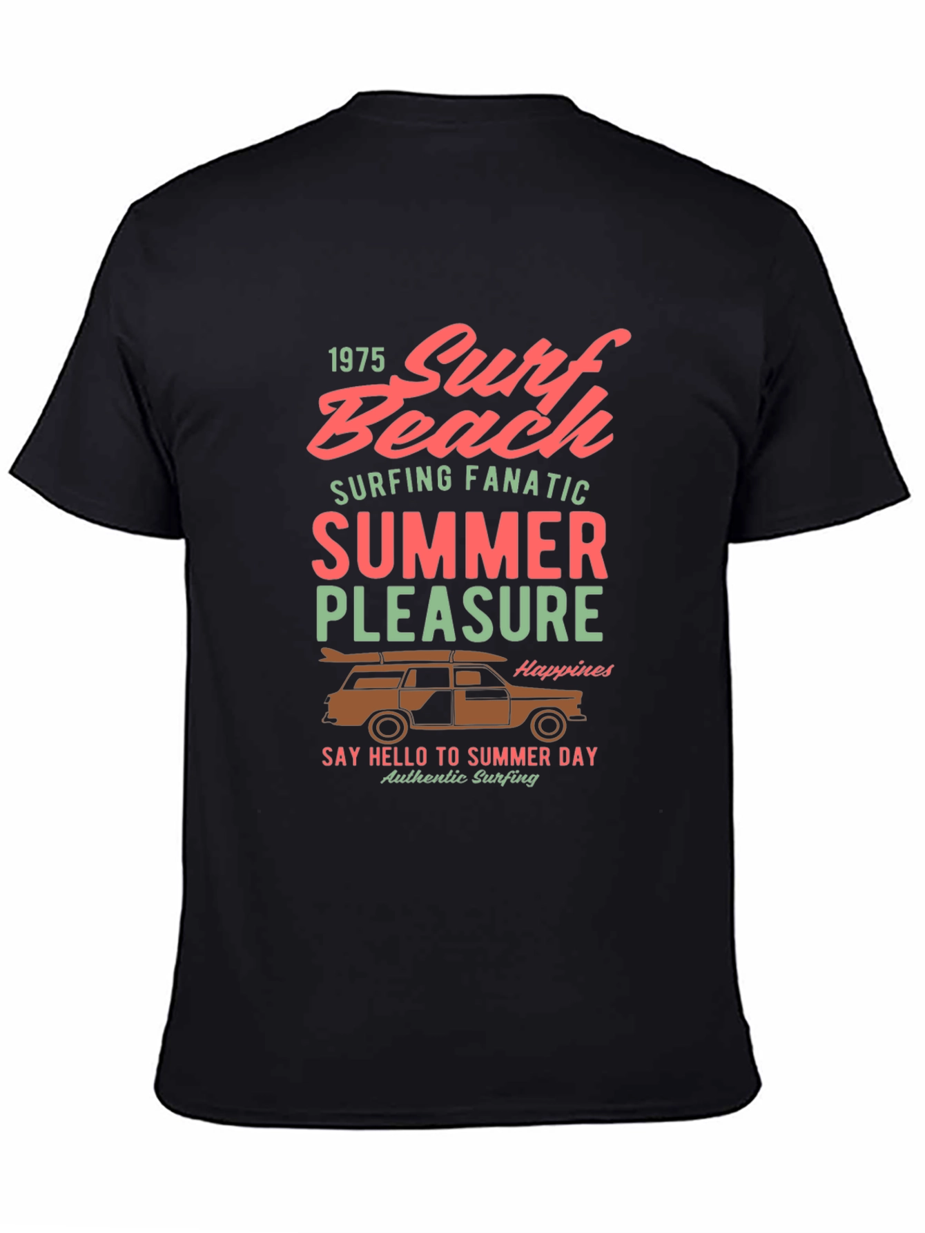 Surf Beach Summer Pleasure Graphic Tee