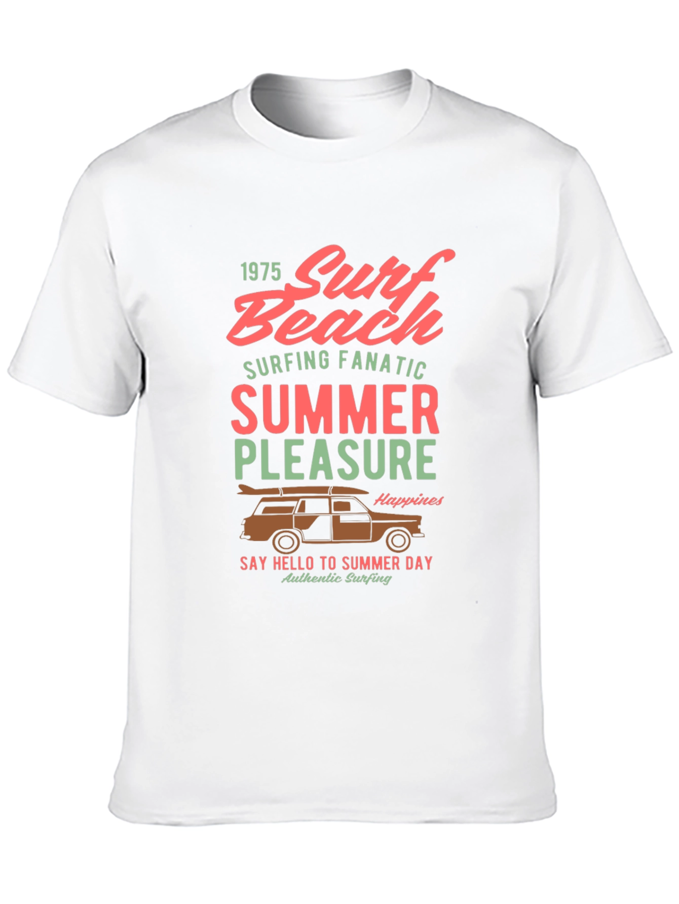 Surf Beach Summer Pleasure Graphic Tee