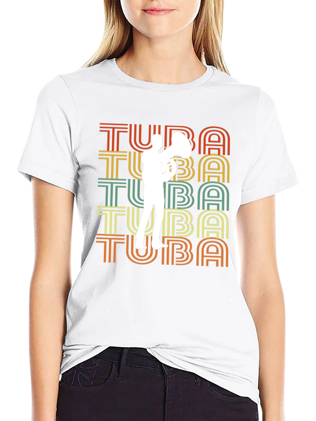 Retro Tuba Player Graphic Tee