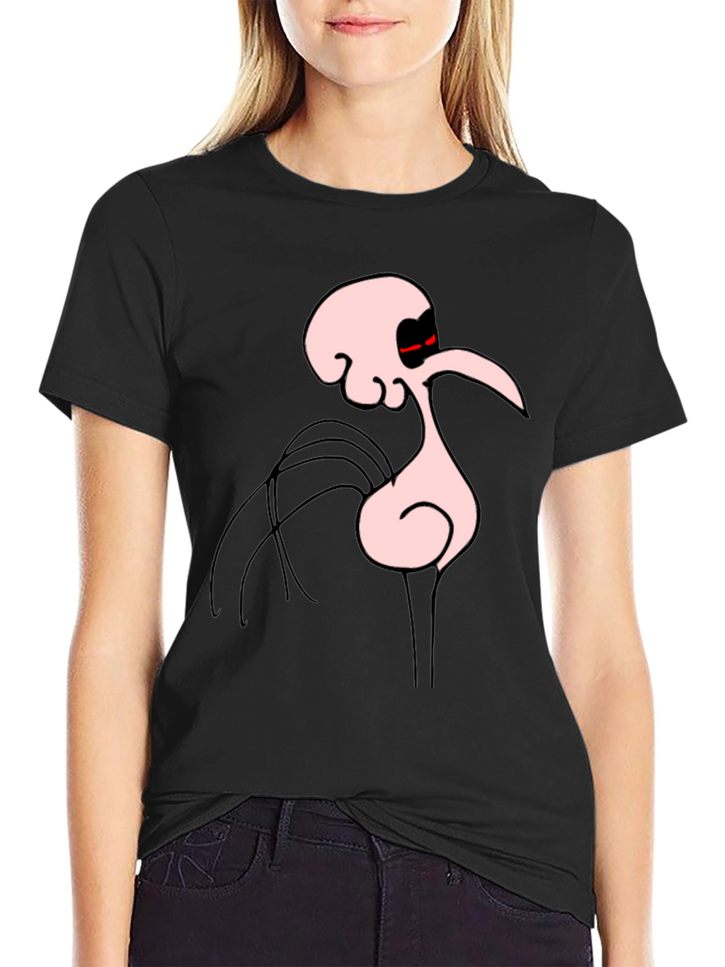 Bold Squidward T-Shirt - Black Cartoon Tee
