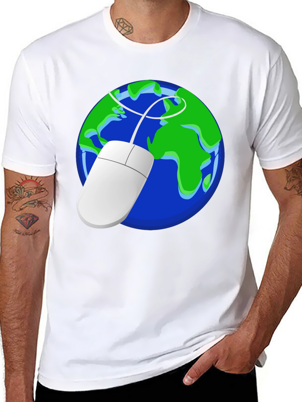 Earth Mouse Graphic Tee - Geek Chic Style