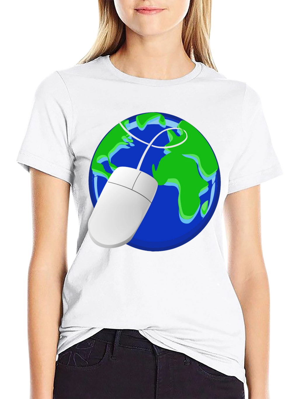 Earth Mouse Graphic Tee - Geek Chic Style