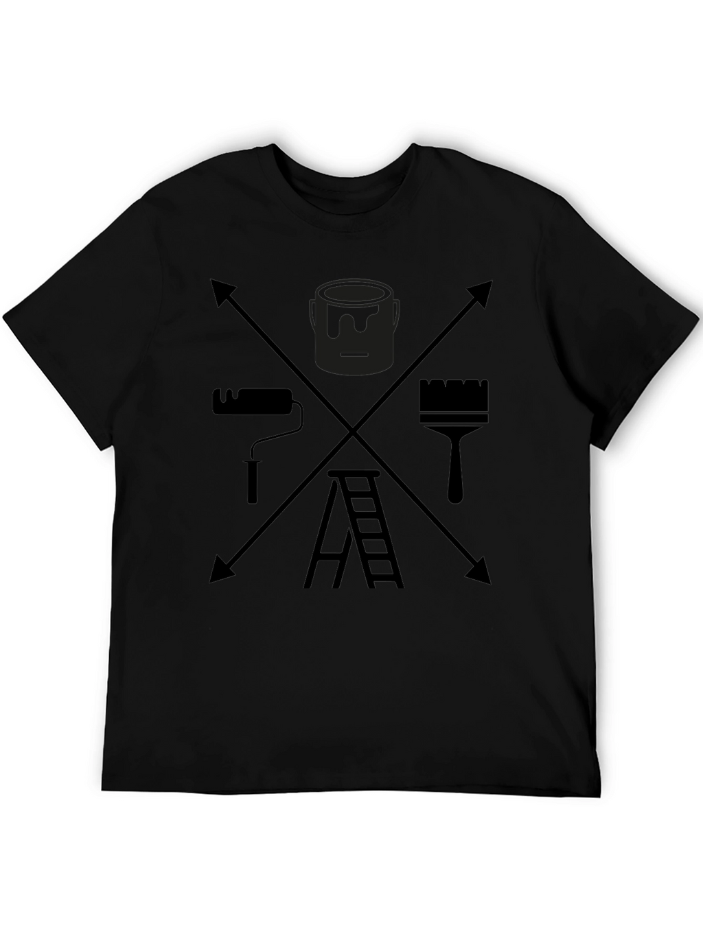 Painters Toolkit Graphic Tee - Black Crewneck T-Shirt