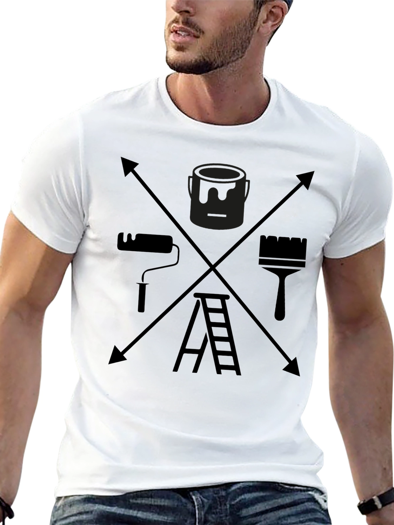 Painters Toolkit Graphic Tee - Black Crewneck T-Shirt