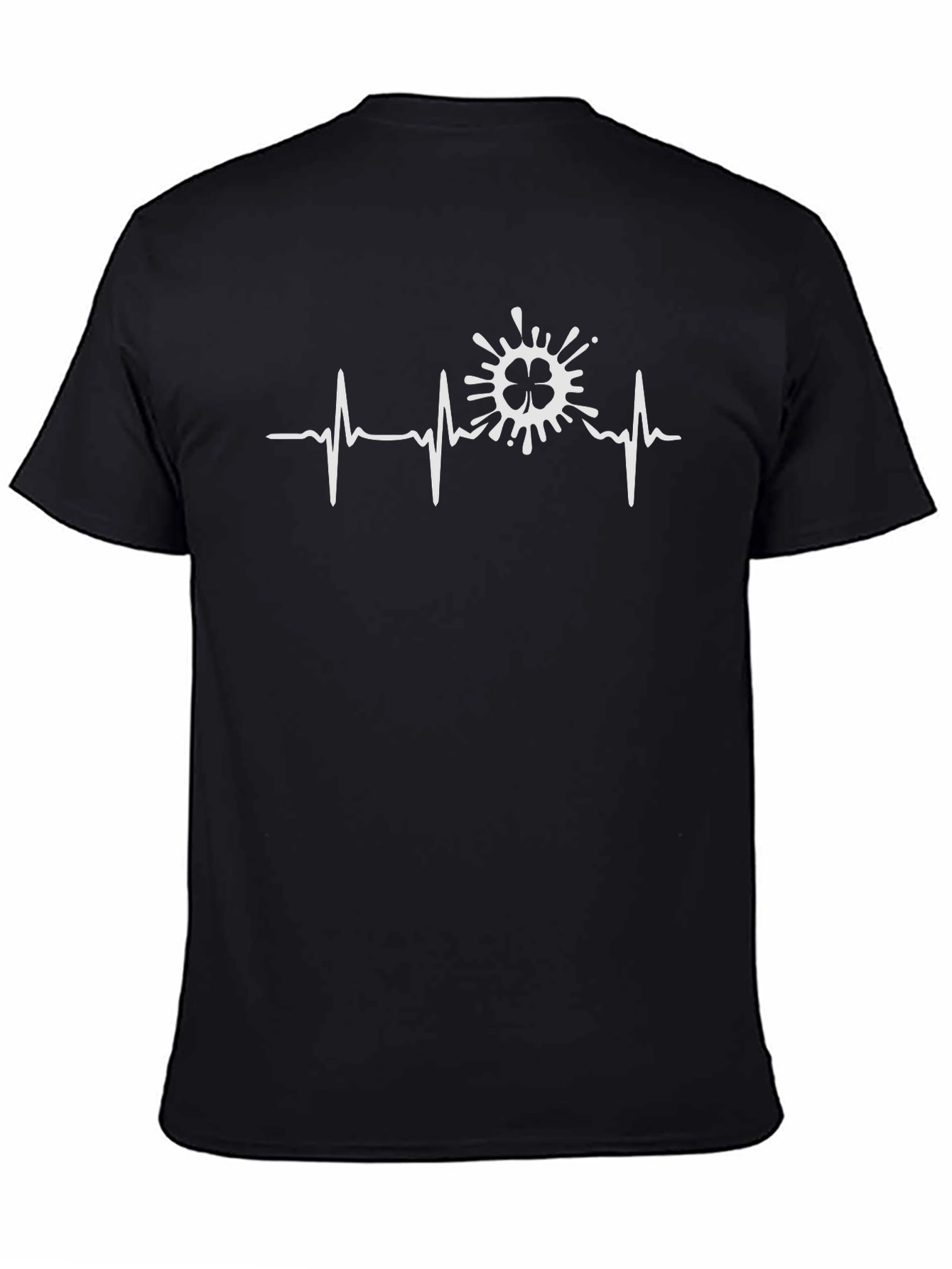 Shamrock Heartbeat Graphic Tee - St. Patricks Day Shirt