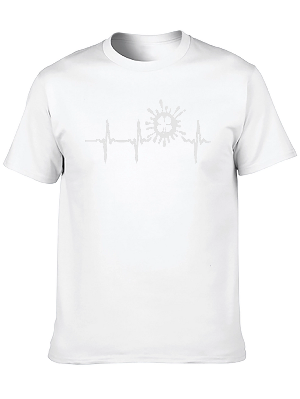 Shamrock Heartbeat Graphic Tee - St. Patricks Day Shirt