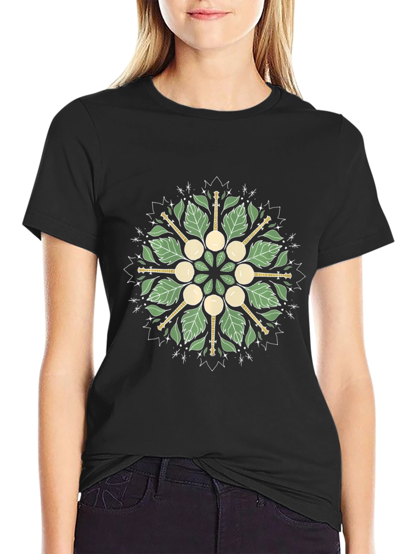 Banjo Mandala Graphic Tee - Unique Music Lover Shirt