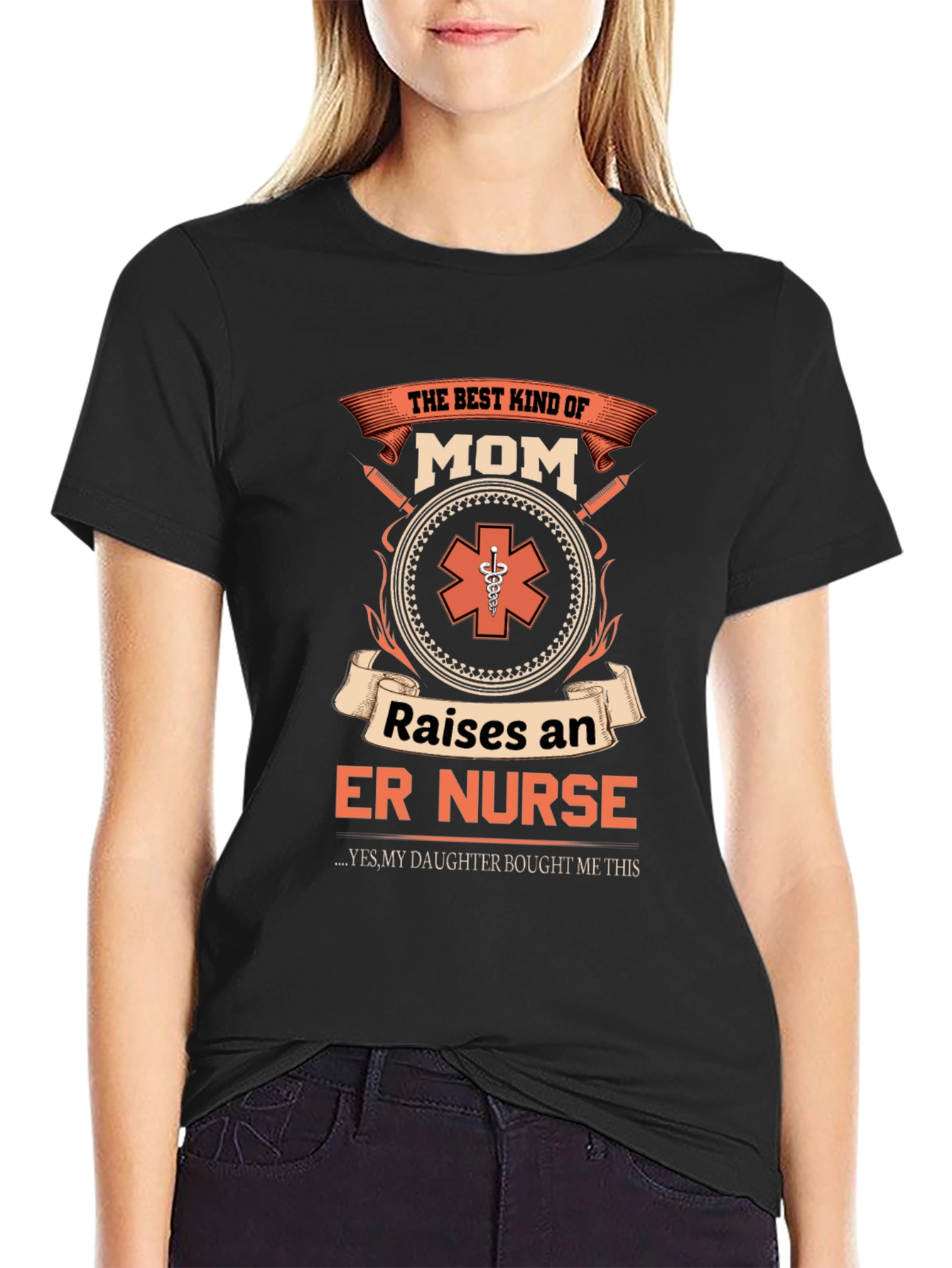 ER Nurse Mom Graphic T-Shirt