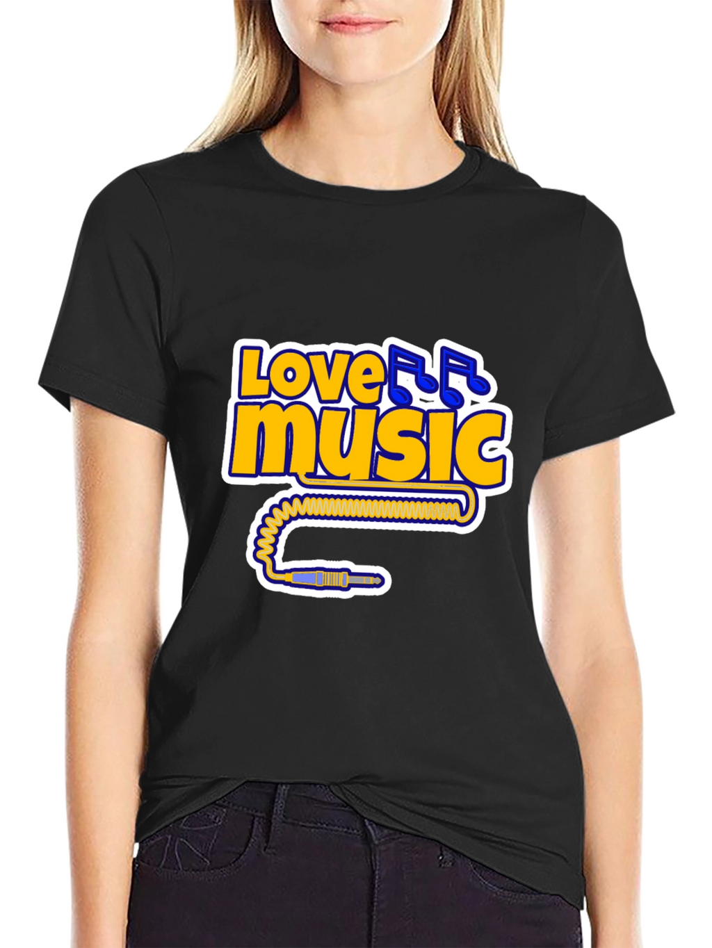 Love Music Black T-Shirt