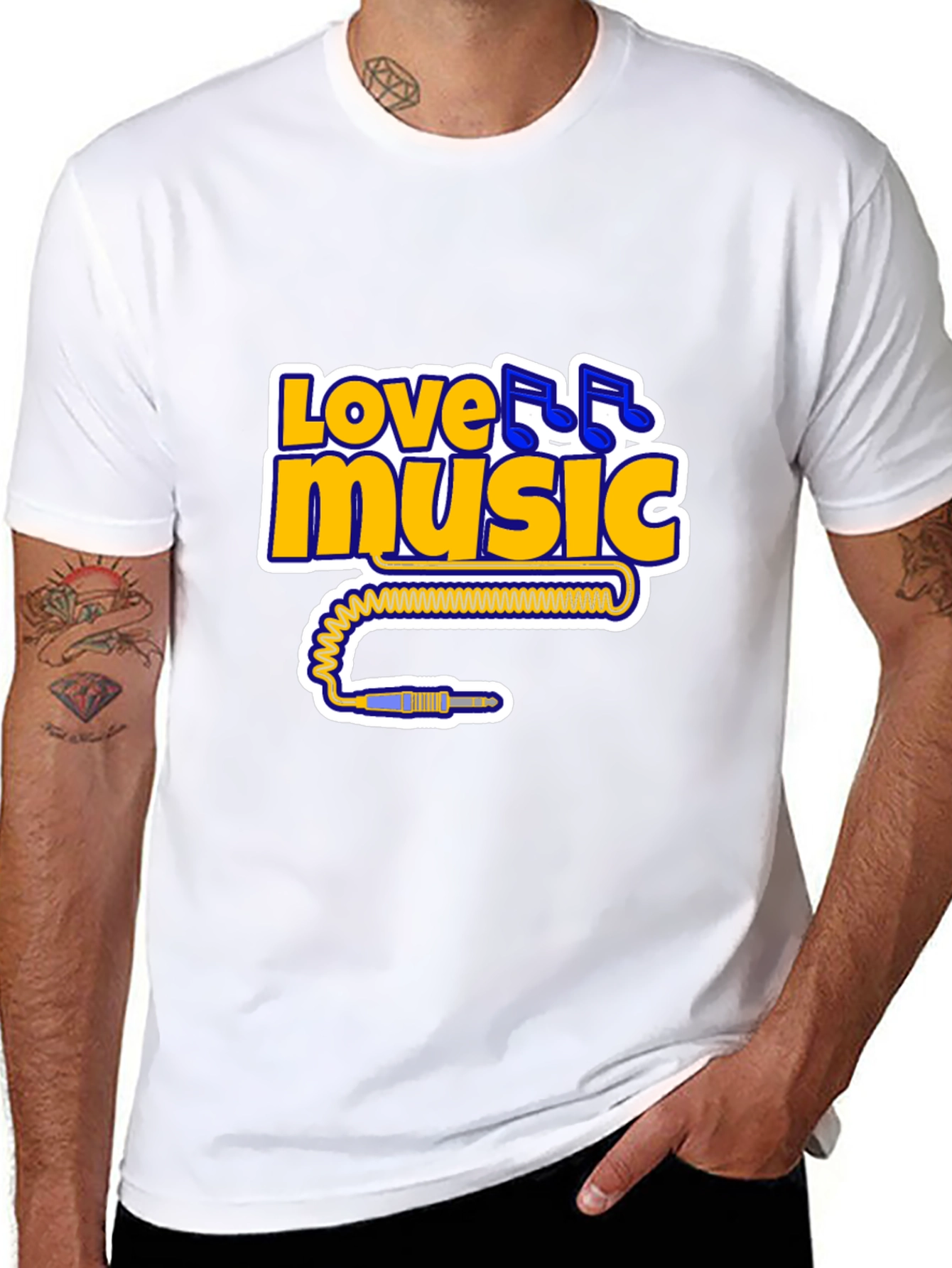 Love Music Black T-Shirt