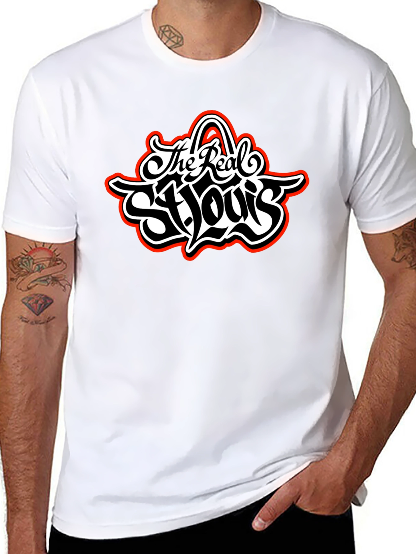 The Real St. Louis Black Graphic Tee