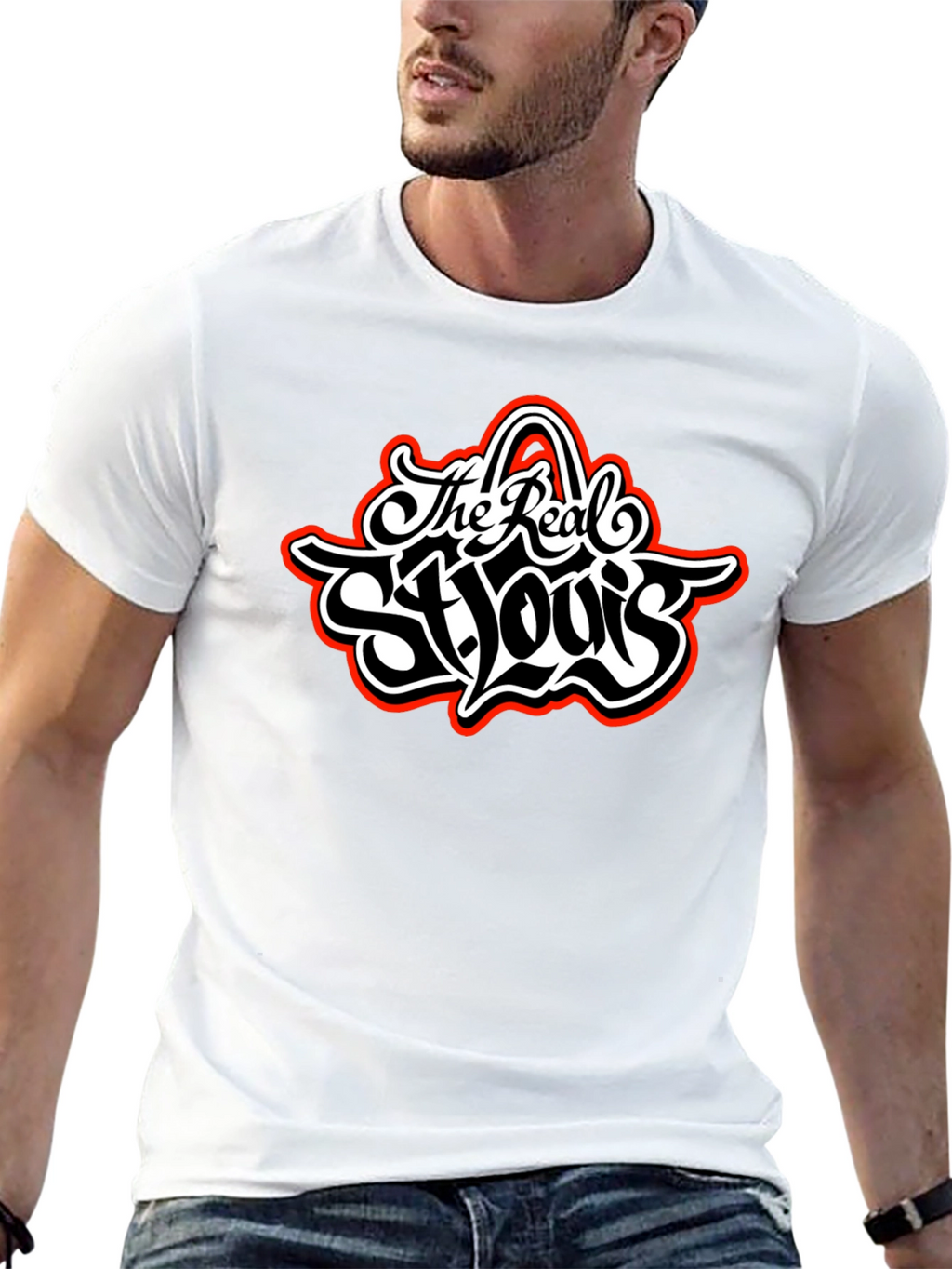 The Real St. Louis Black Graphic Tee