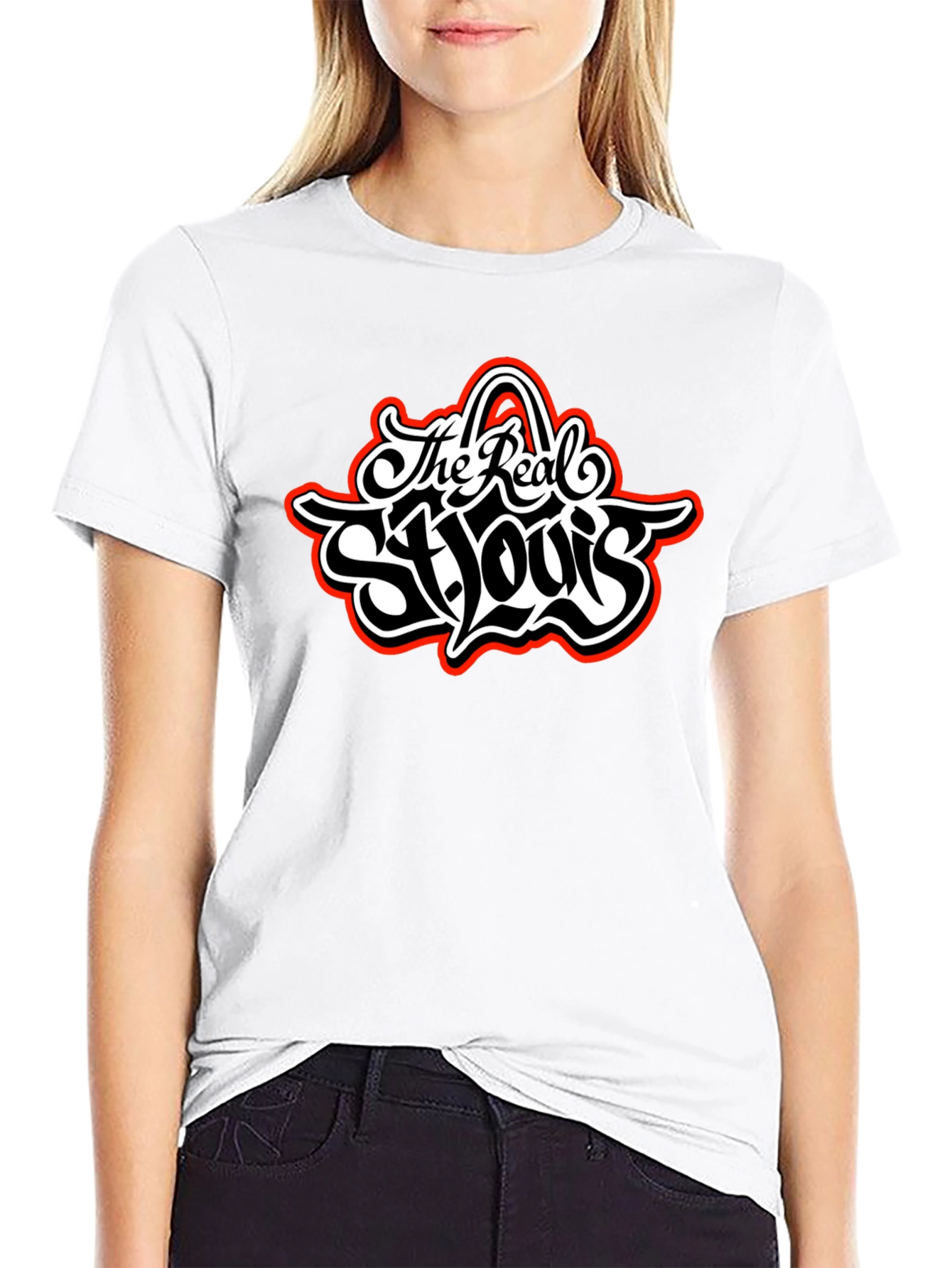 The Real St. Louis Black Graphic Tee