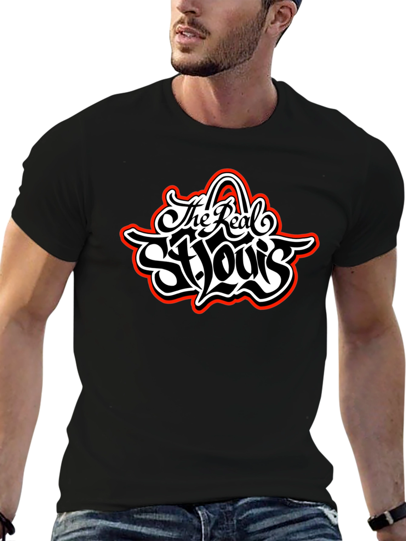 The Real St. Louis Black Graphic Tee