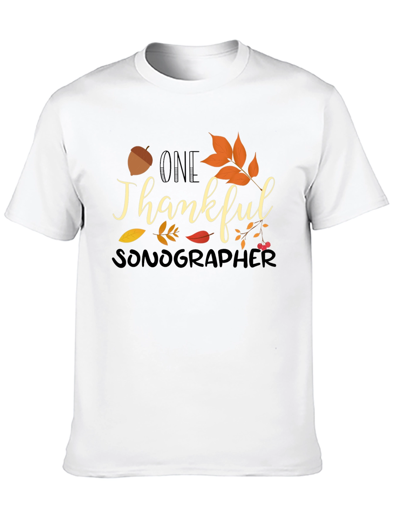 One Thankful Sonographer Fall T-Shirt