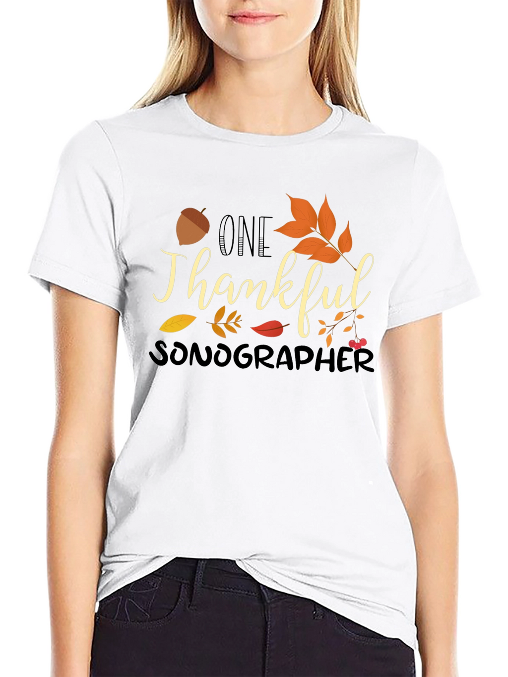 One Thankful Sonographer Fall T-Shirt