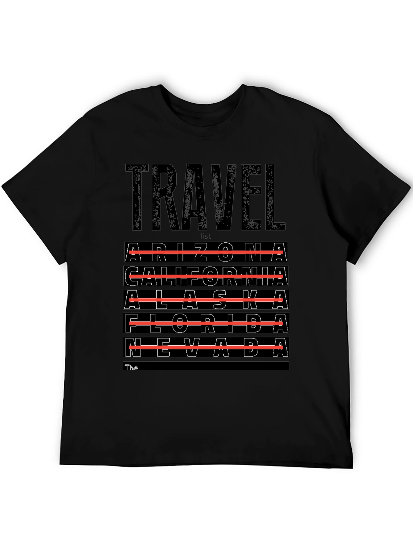 Travel Destinations T-Shirt - Arizona California Alaska Nevada