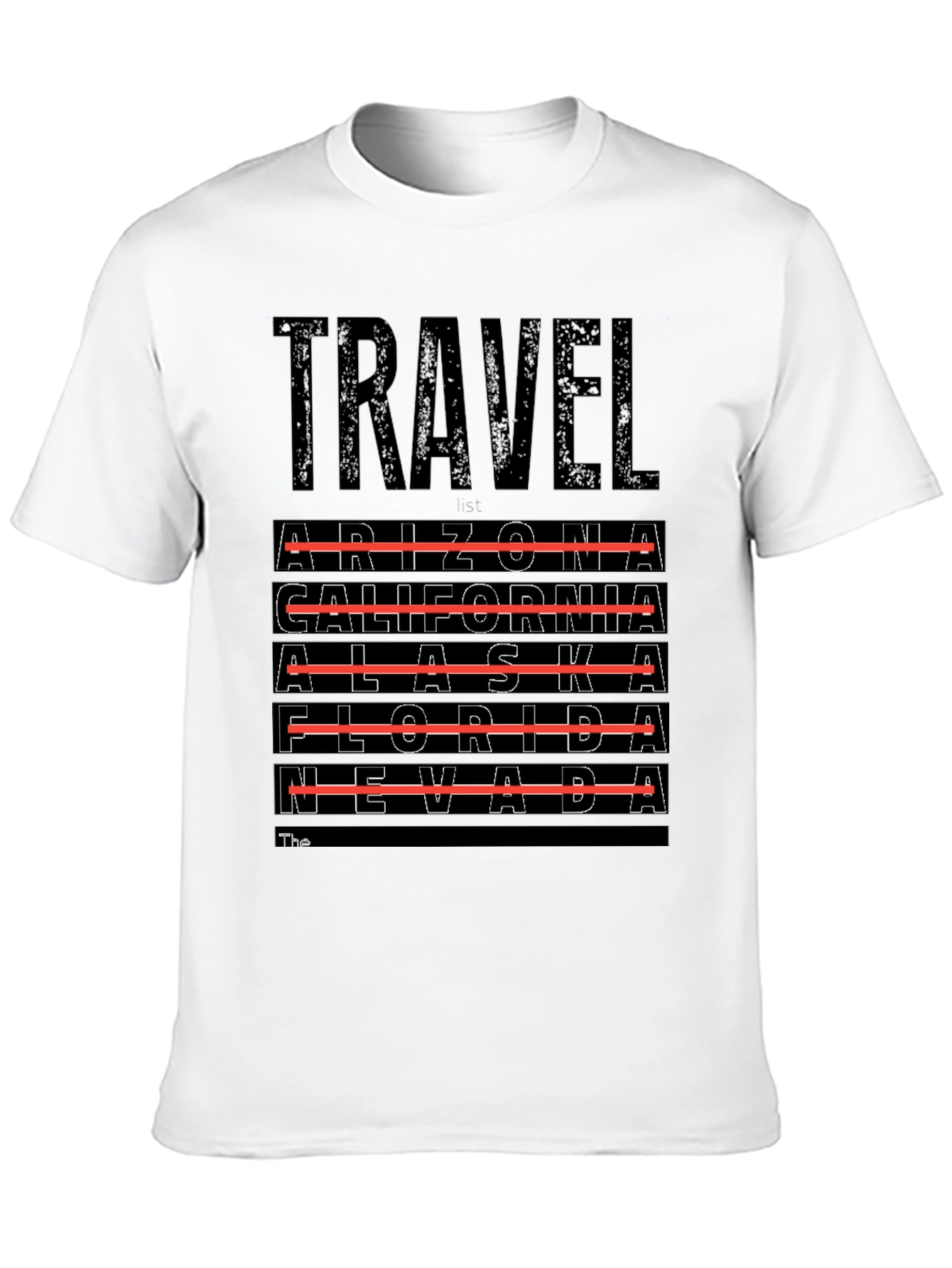 Travel Destinations T-Shirt - Arizona California Alaska Nevada