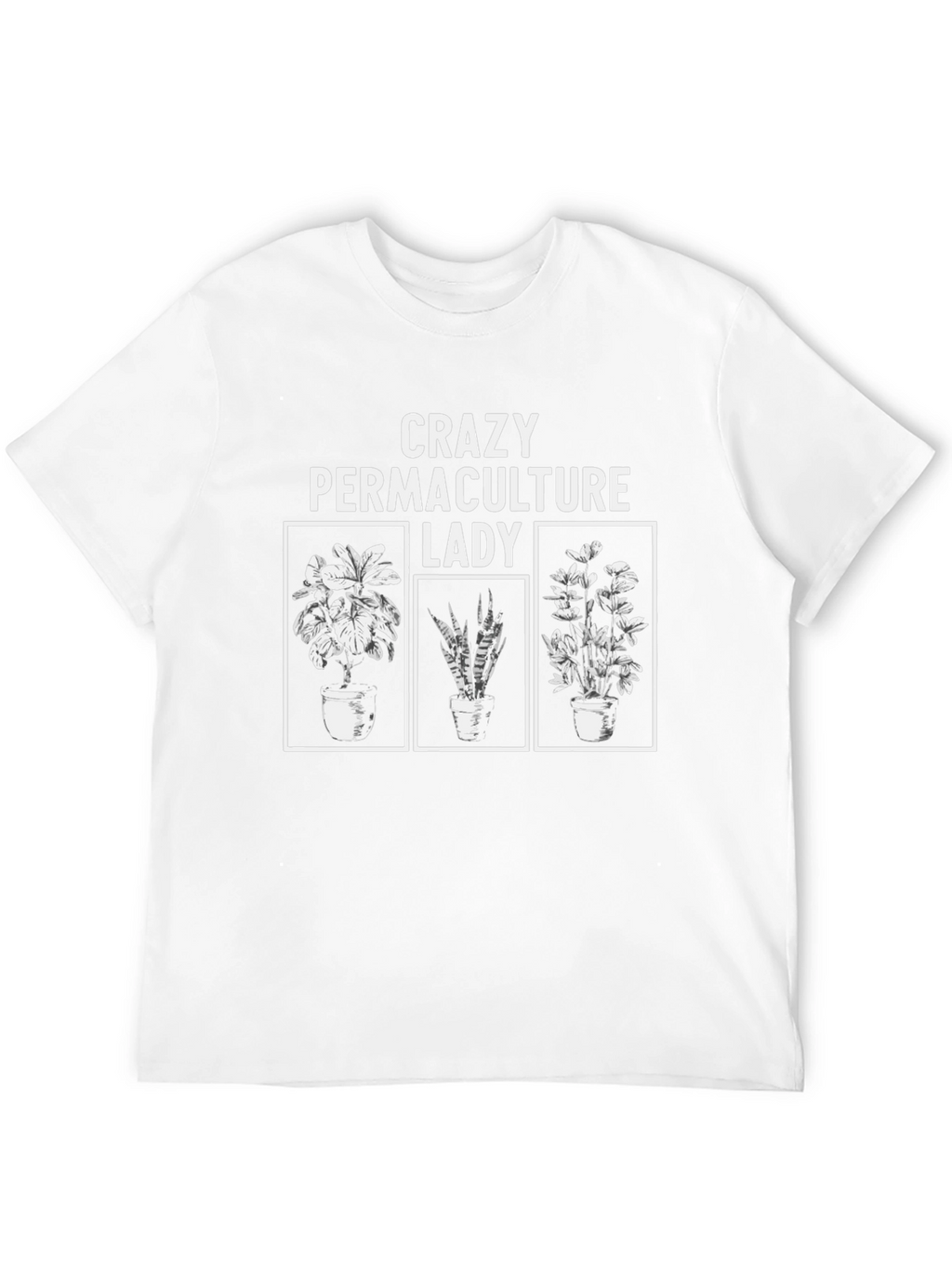Crazy Permaculture Lady Black T-Shirt