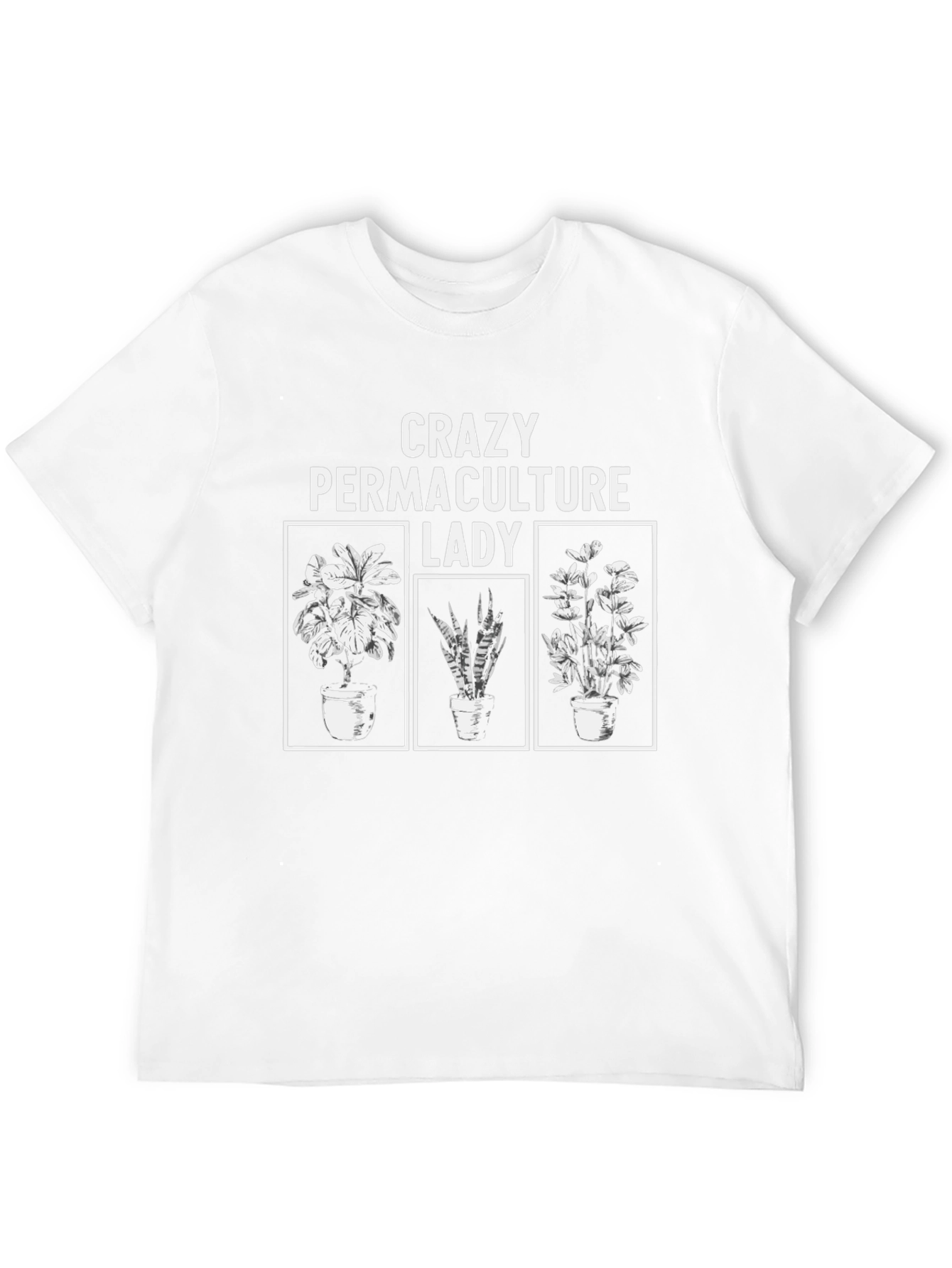 Crazy Permaculture Lady Black T-Shirt