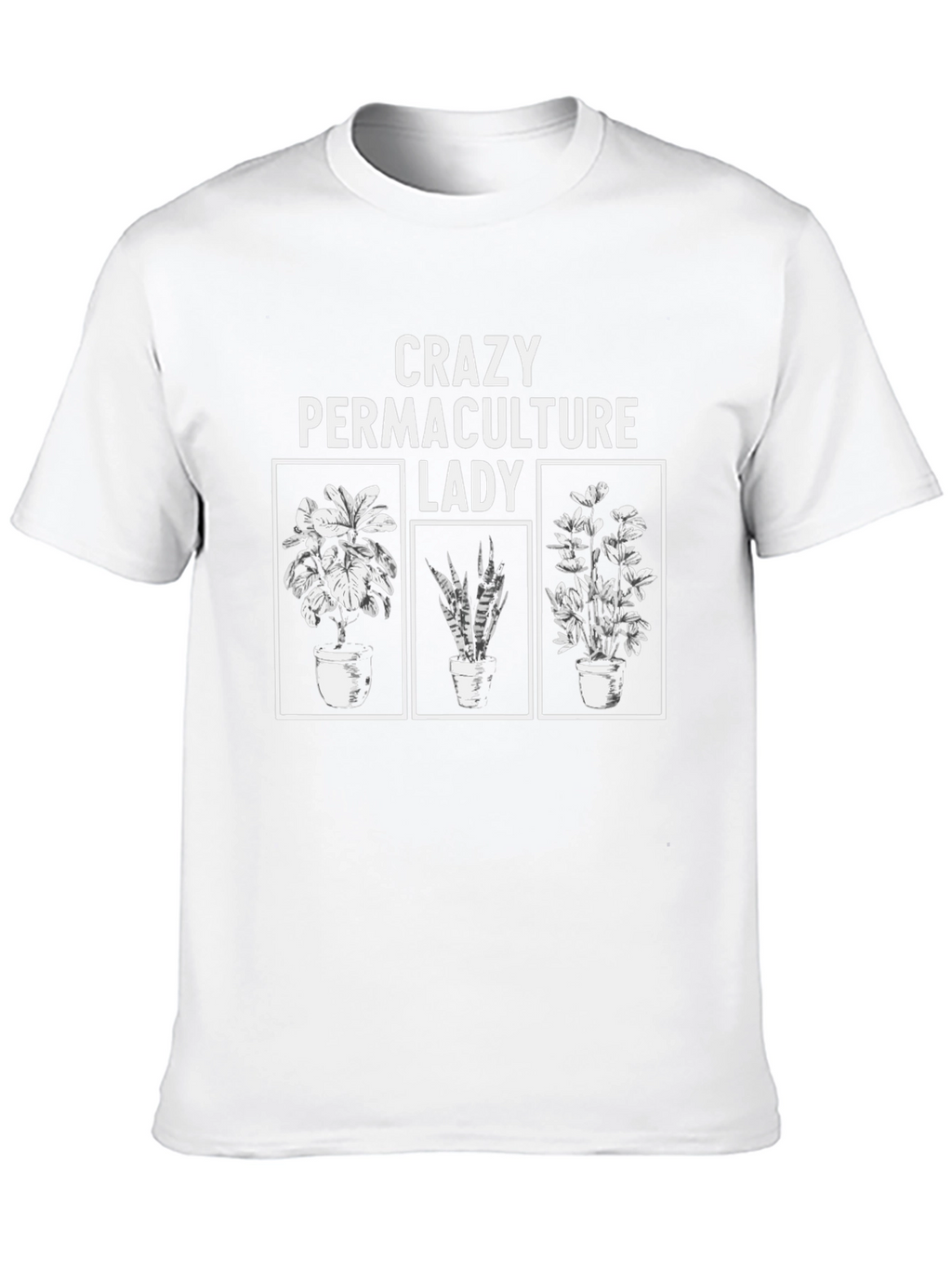 Crazy Permaculture Lady Black T-Shirt