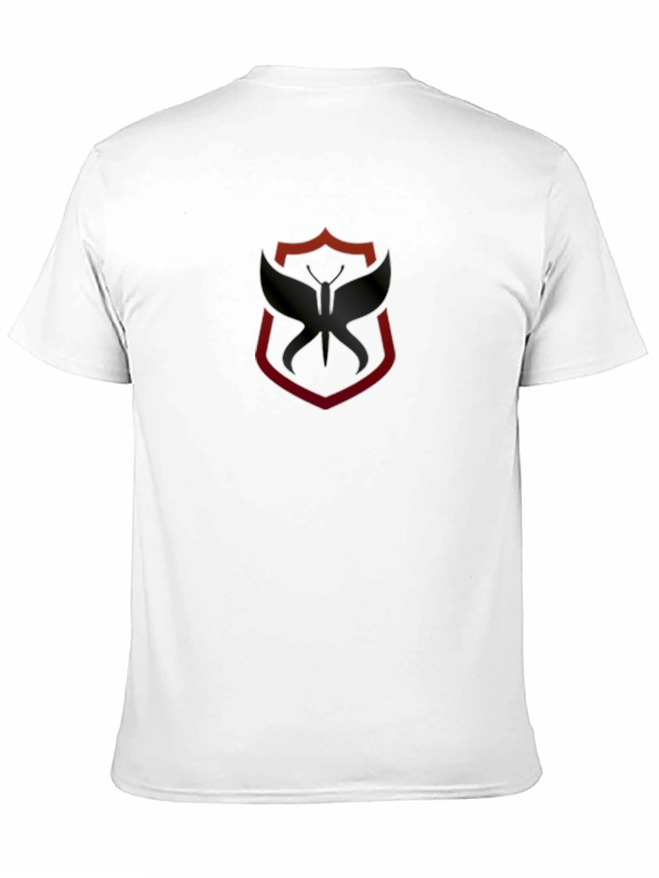 Modern Black T-Shirt with Shield & Phoenix Graphic