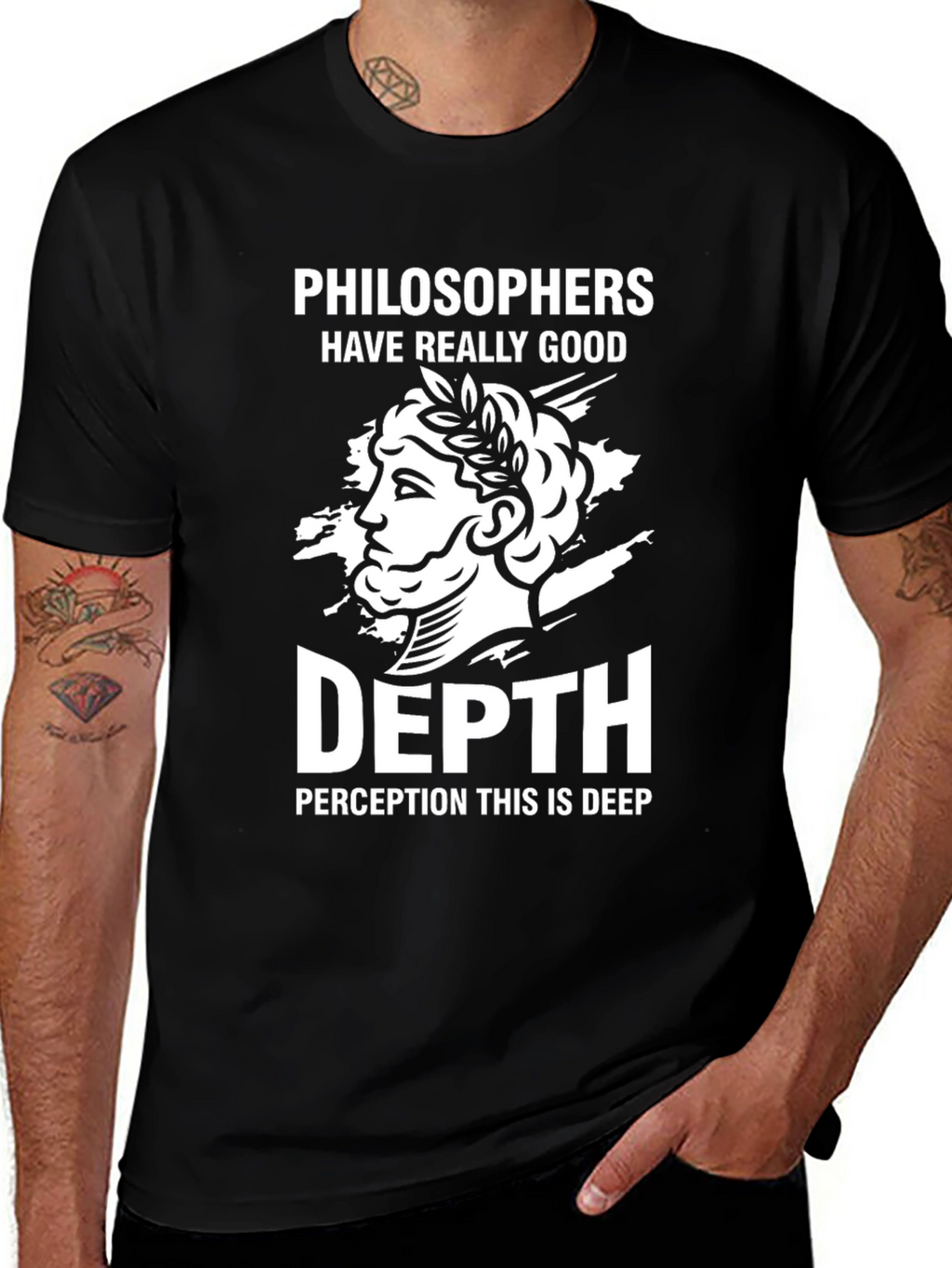 Philosophers Depth Perception Graphic T-Shirt