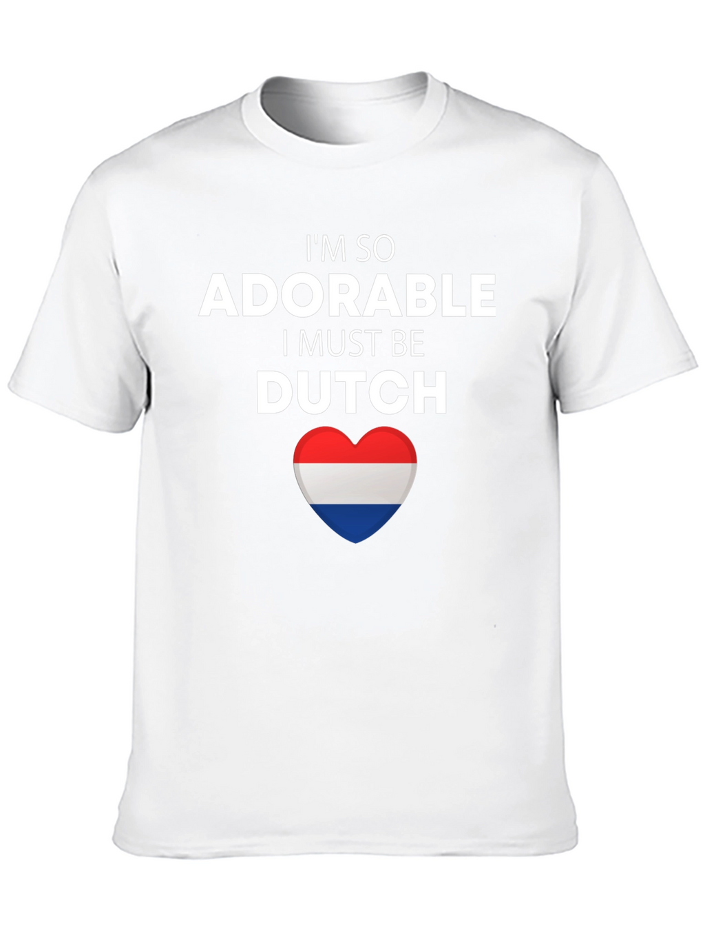 Adorable Dutch Pride T-Shirt - Netherlands Flag Heart