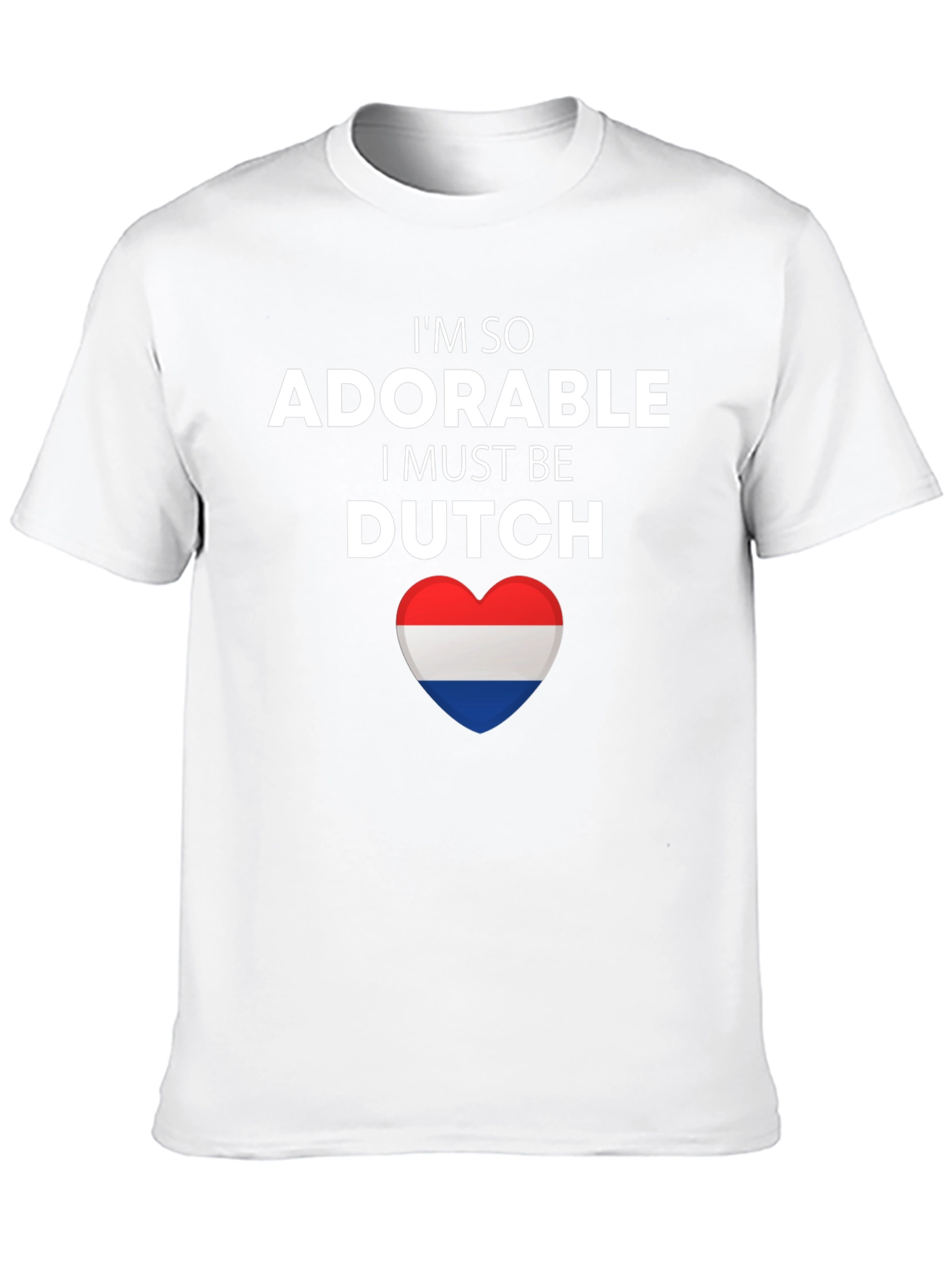 Adorable Dutch Pride T-Shirt - Netherlands Flag Heart