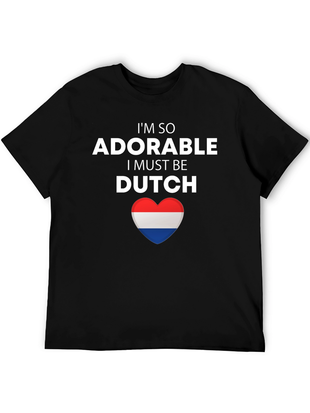 Adorable Dutch Pride T-Shirt - Netherlands Flag Heart