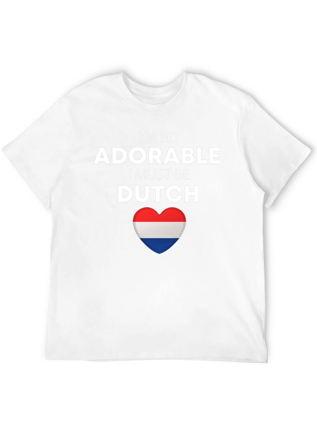 Adorable Dutch Pride T-Shirt - Netherlands Flag Heart