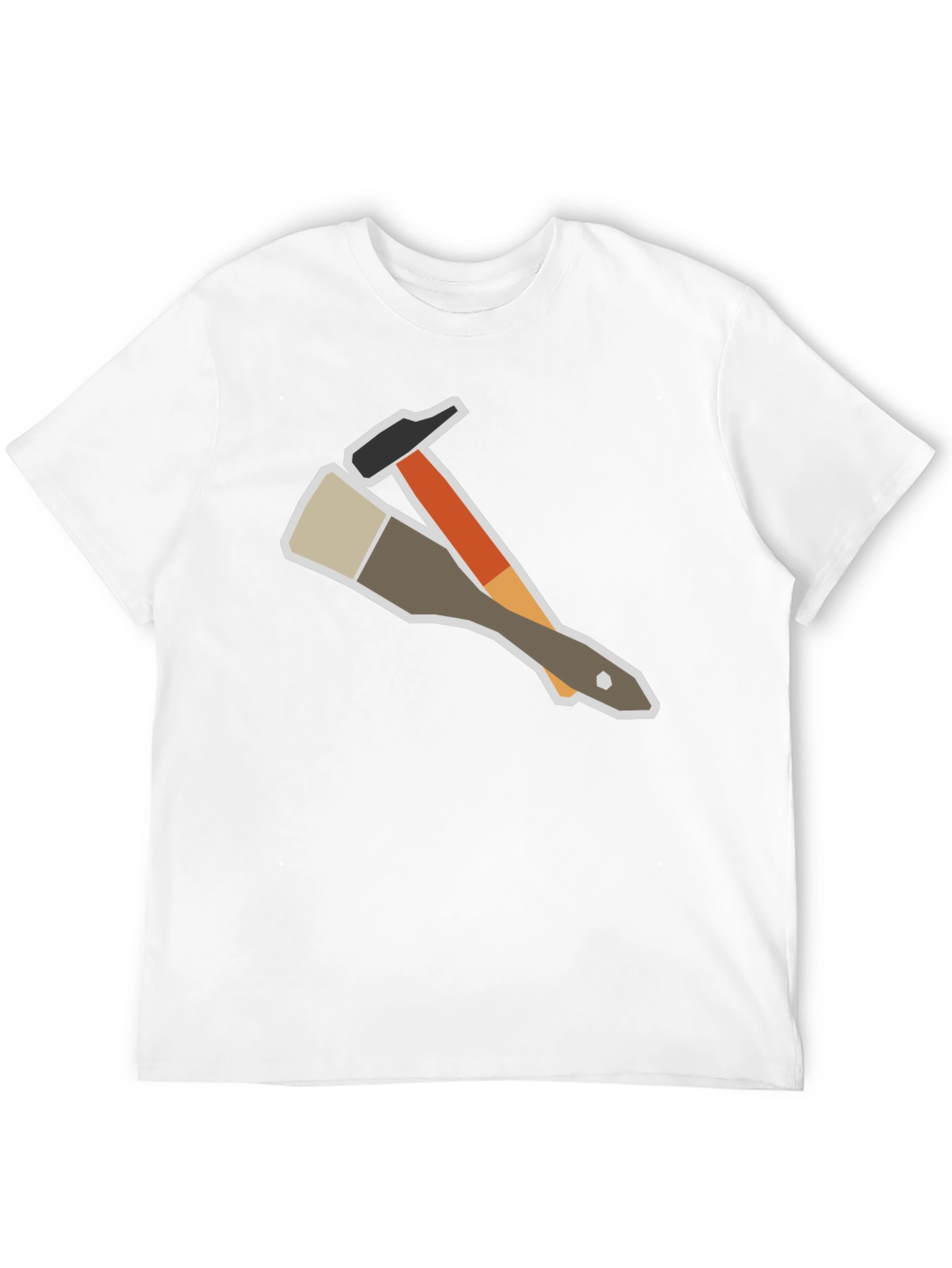 Painters Tee: Hammer & Brush Graphic T-Shirt