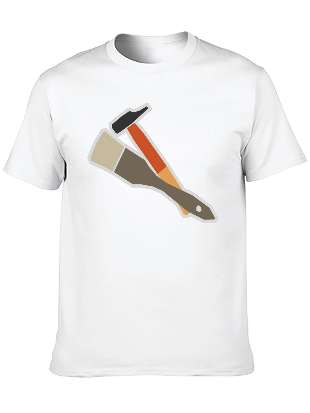 Painters Tee: Hammer & Brush Graphic T-Shirt