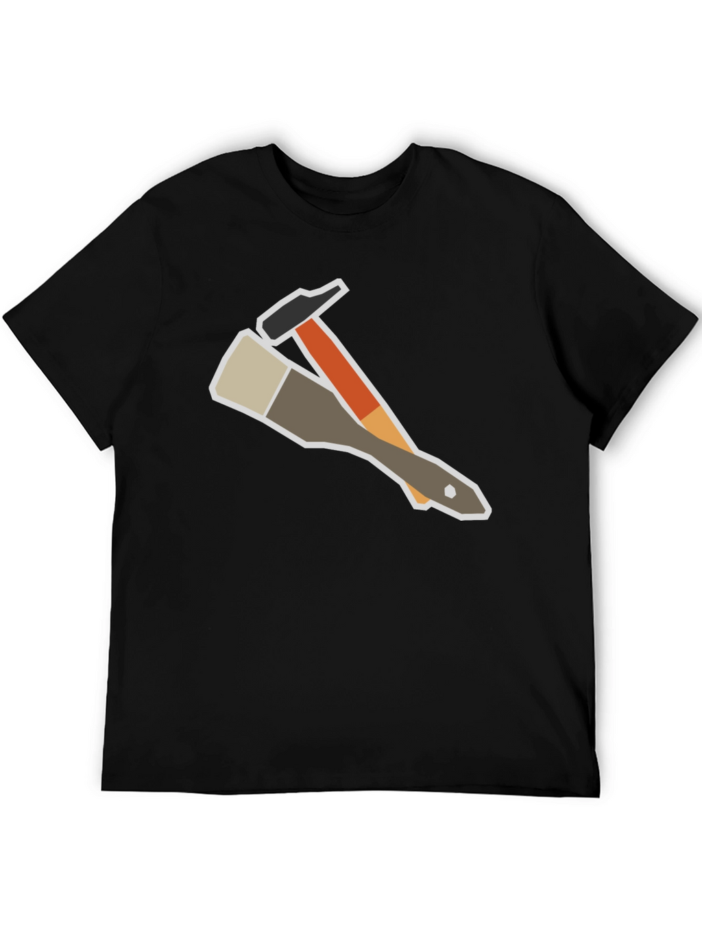 Painters Tee: Hammer & Brush Graphic T-Shirt