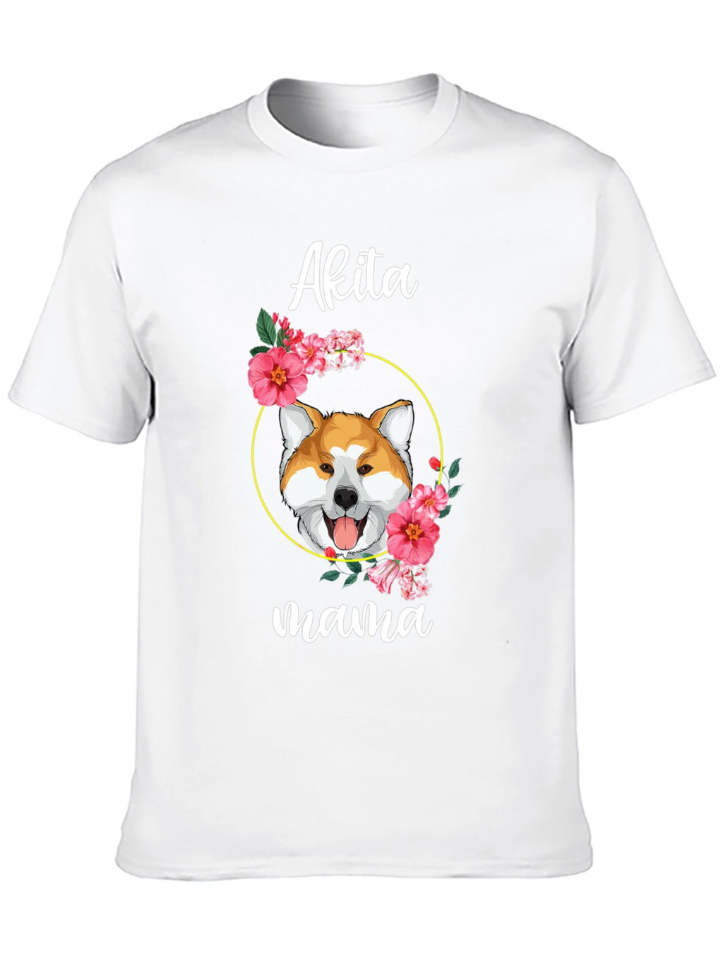 Akita Mama Dog Graphic T-Shirt