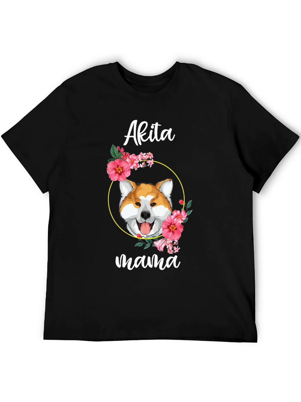 Akita Mama Dog Graphic T-Shirt