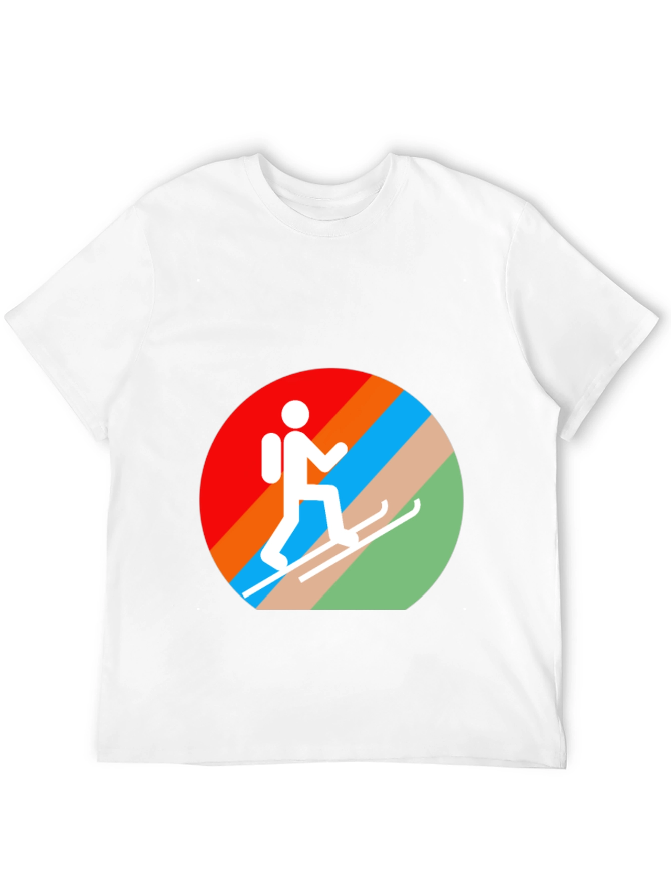Ski Hiker Graphic Tee - Active Lifestyle Shirt