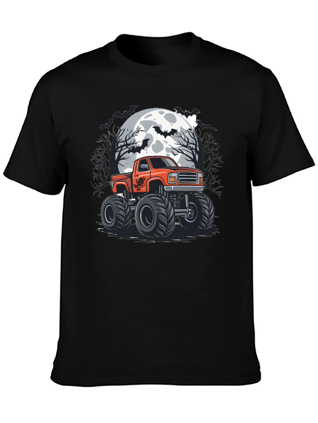 Halloween Monster Truck Graphic Tee