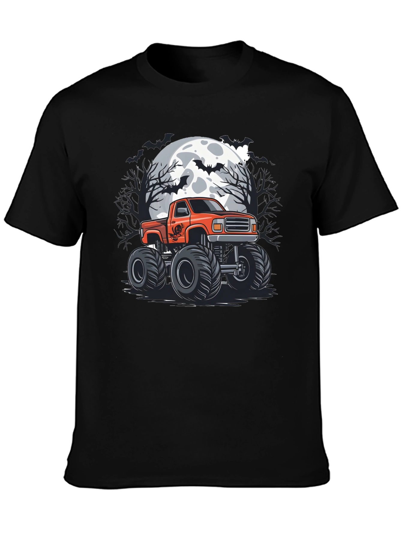 Halloween Monster Truck Graphic Tee