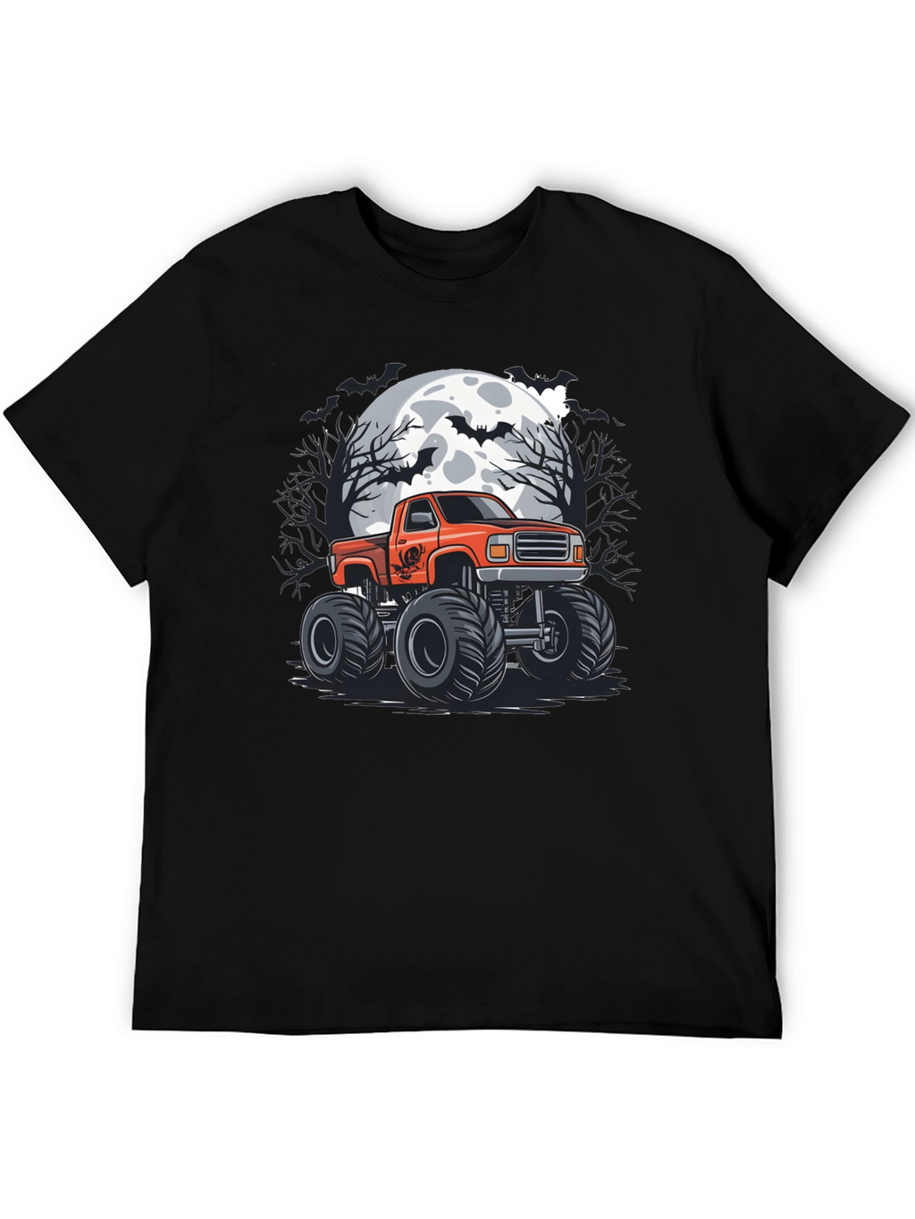 Halloween Monster Truck Graphic Tee