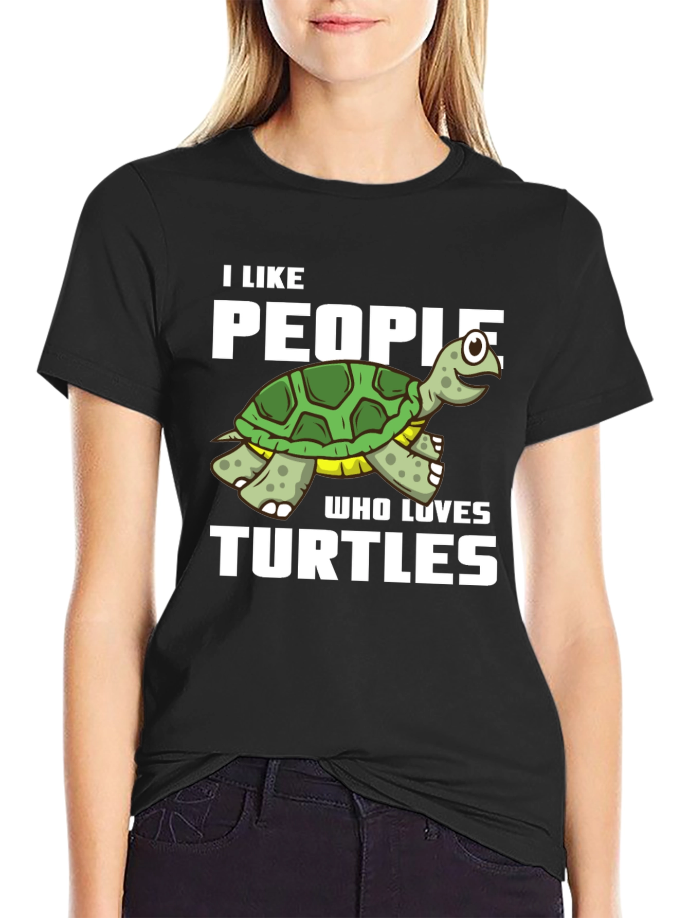 I Like People Who Loves Turtles Graphic T-Shirt