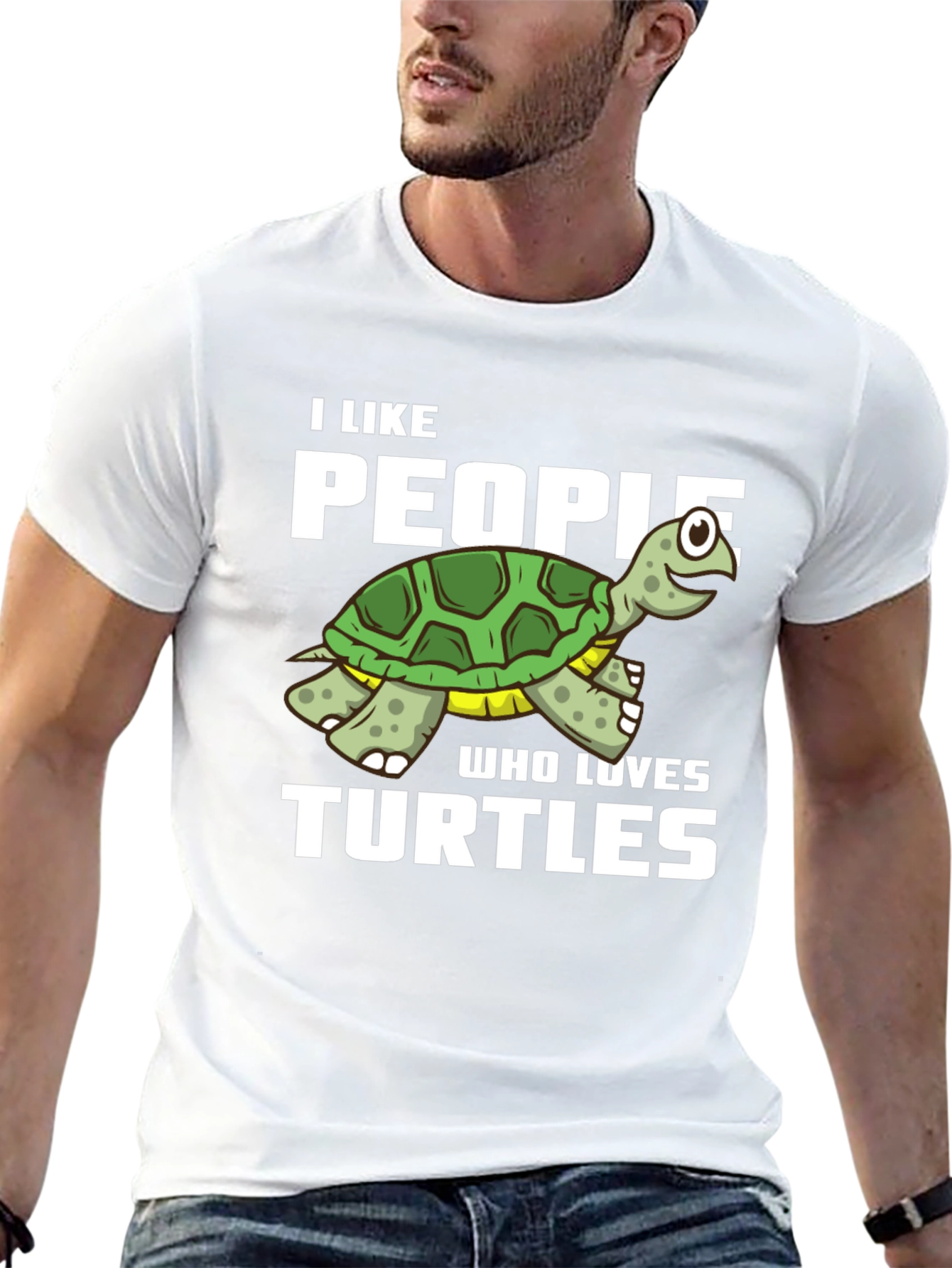 I Like People Who Loves Turtles Graphic T-Shirt