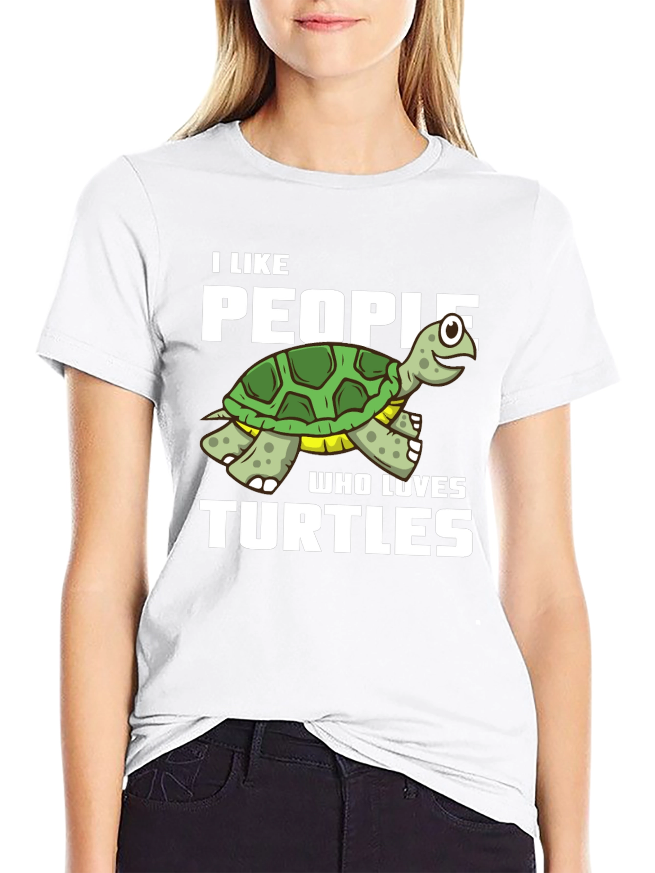 I Like People Who Loves Turtles Graphic T-Shirt