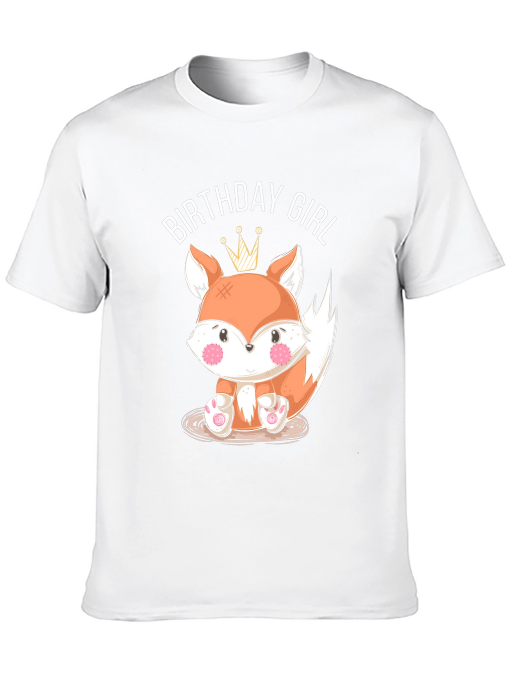 Birthday Girl Fox Graphic T-Shirt