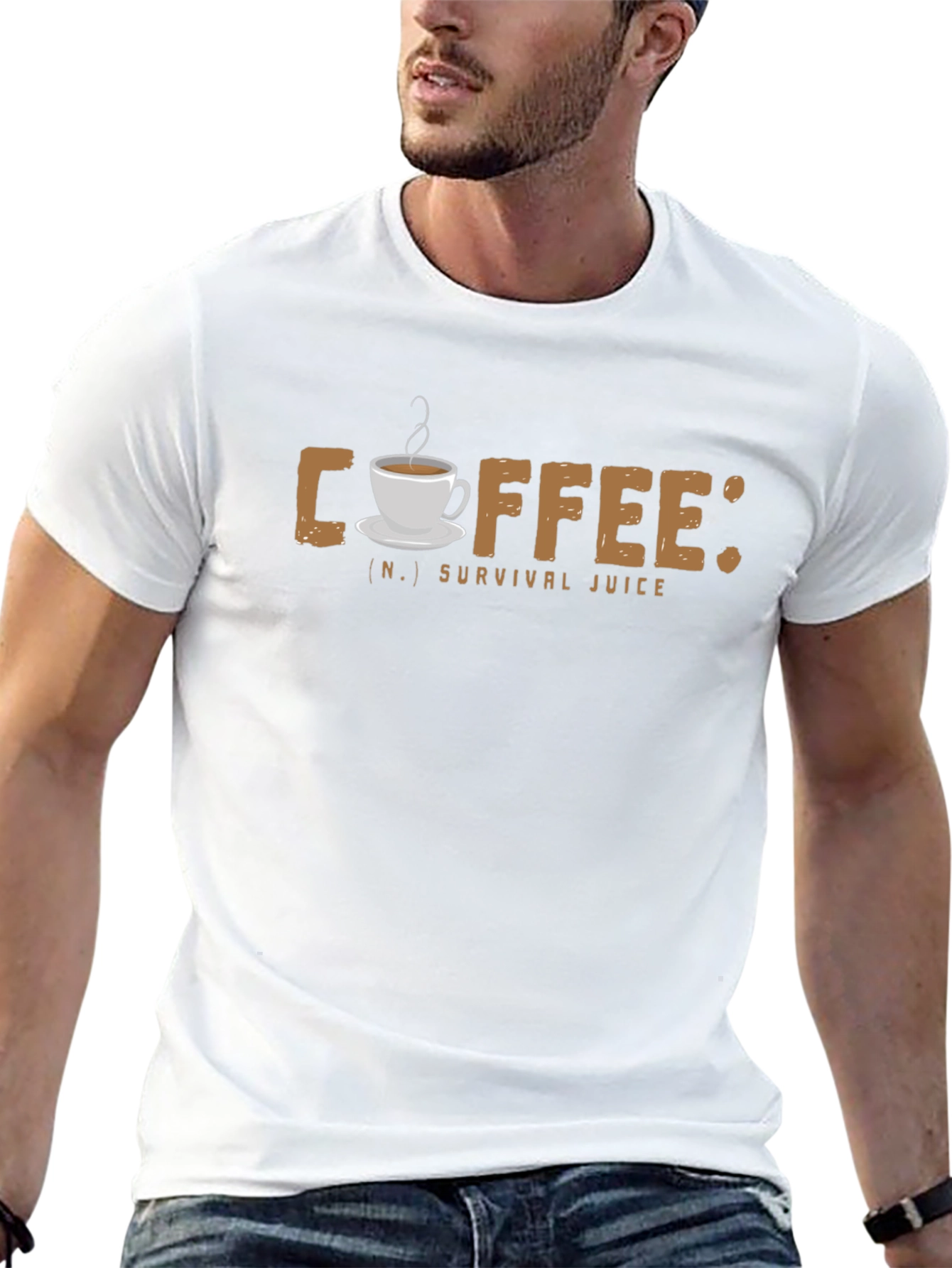 Coffee Survival Juice Graphic T-Shirt