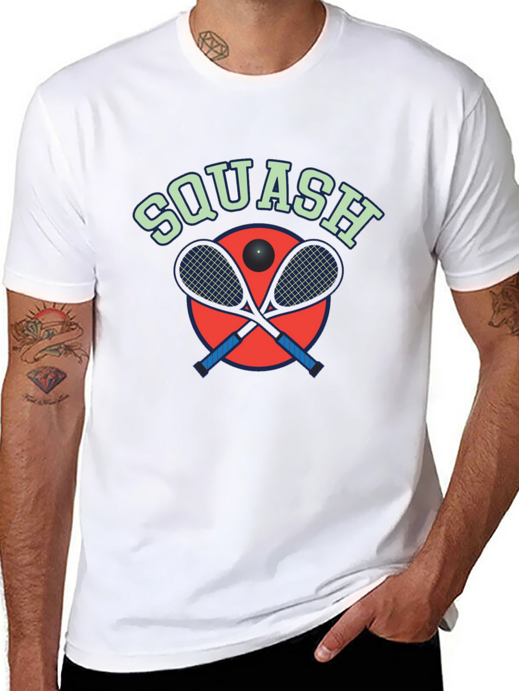 Squash Graphic Tee - Sporty Style