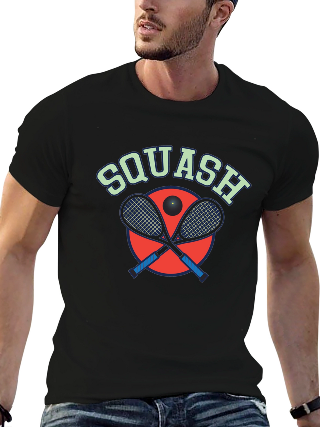 Squash Graphic Tee - Sporty Style